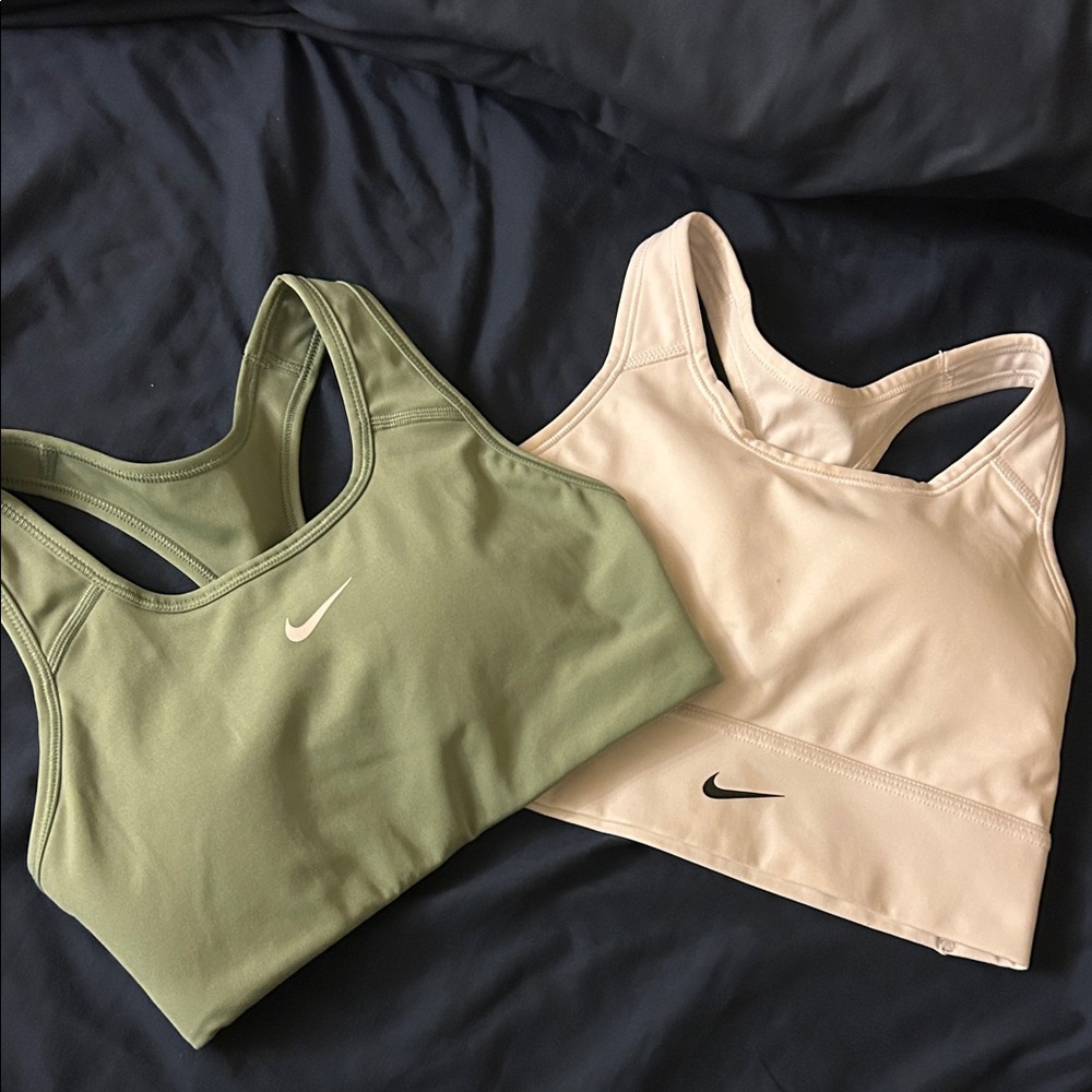 Bundle!!!Nike Women's Sports Bra Duo - Sage Green and Cream